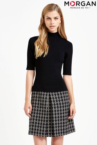 Morgan 2 In 1 Turtle Neck Dress